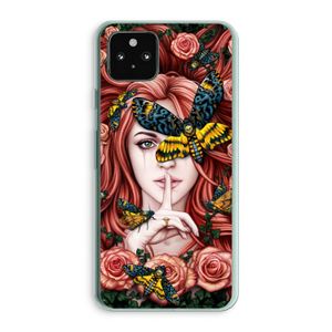 Lady Moth: Google Pixel 5a 5G Transparant Hoesje