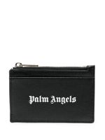 Palm Angels porte-cartes à logo Gothic imprimé - Noir