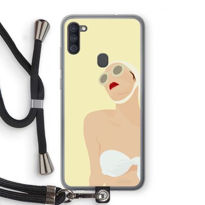 Summer: Samsung Galaxy A11 Transparant Hoesje met koord