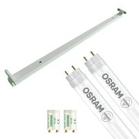 LED TL Armatuur met T8 Buis - OSRAM SubstiTUBE Value EM 840 - Aigi Dybolo - 120cm Dubbel - 32.4W - Natuurlijk Wit 4000K