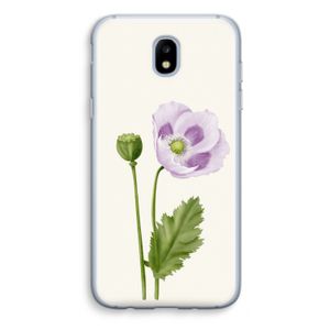 Purple poppy: Samsung Galaxy J5 (2017) Transparant Hoesje