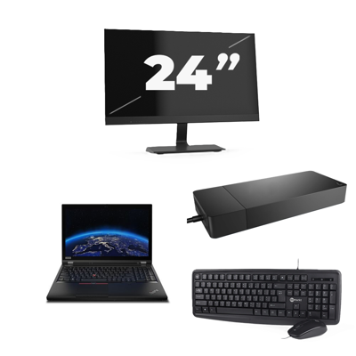 Lenovo ThinkPad P53 - Intel Core i7-9e Generatie - 15 inch - 8GB RAM - 256GB SSD - Windows 11 Home + 1x 24 inch Monitor Lenovo ThinkPad P53 - Intel Core i7-9e Generatie - 15 inch - 8GB RAM - 256GB SSD - Windows 11 Home + 1x 24 inch Monitor