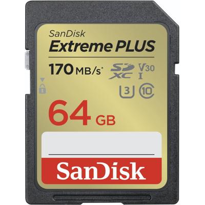 SanDisk Extreme Plus 64GB SDHC Memory Card 80MB &&&