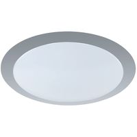 LED Plafondlamp - Plafondverlichting - Trion Ginzon - 12W - Warm Wit 3000K - Dimbaar - Rond - Mat Titaan - Aluminium