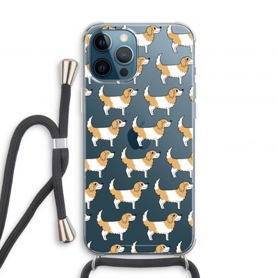 Doggy: iPhone 12 Pro Transparant Hoesje met koord
