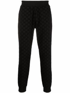 Karl Lagerfeld pantalon de jogging à motif monogrammé - Noir