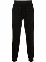 Karl Lagerfeld pantalon de jogging à motif monogrammé - Noir