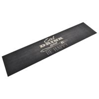 VidaXL Keukenmat wasbaar keukenprint 60x300 cm fluweel zwart