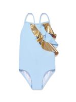 Nessi Byrd Kids maillot de bain Gina à bords métallisés - Bleu