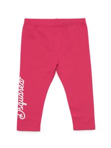 DSQUARED2 KIDS legging en coton à logo imprimé - Rose