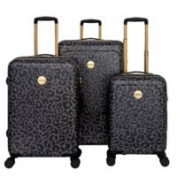 Dames kofferset zwarte luipaard - 55 / 66 / 76 cm - MŌSZ Lauren Dames kofferset zwarte luipaard - 55 / 66 / 76 cm - MŌSZ Lauren