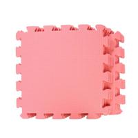 Benson Puzzelmat - roze - 9x stuks delen - foam - vloertegels - 30 cm - speelmat