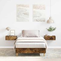 Bedframe zonder matras 90x190 cm spaanplaat gerookt eiken
