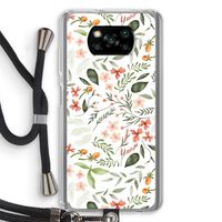 Sweet little flowers: Xiaomi Poco X3 NFC Transparant Hoesje met koord