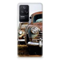 Xiaomi Poco F4 | Siliconen hoesje | met foto Vintage Auto