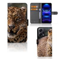 Xiaomi Poco X5 Pro | Note 12 Pro 5G | Telefoonhoesje | Met pasjeshouder | Luipaard