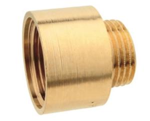 Kirchhoff Messing kraanverlengstuk, blank, 1/2" x 50 mm - 989316855