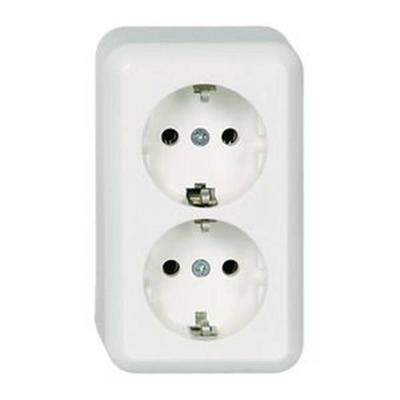 ELSO AP-stekkerdoos 395404 2-voudig 16A CONTURA zuiver wit Meerdere kleuren 1 stuk(s)