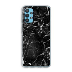 Zwart Marmer 2: Samsung Galaxy A32 4G Transparant Hoesje