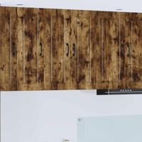 Keukenkast 2 pcs Gerookt eiken 30 x 31 x 80 cm Bewerkt hout