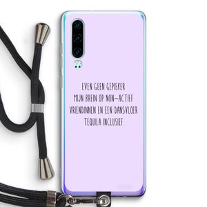 Tequila: Huawei P30 Transparant Hoesje met koord