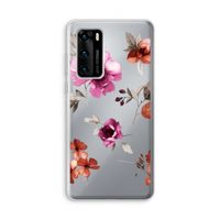 Geschilderde bloemen: Huawei P40 Transparant Hoesje