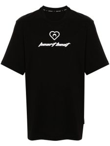 Marine Serre t-shirt Heart Flag en coton biologique - Noir