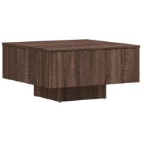 vidaXL Salontafel 60x60x31,5 cm bewerkt hout bruin eikenkleur - thumbnail