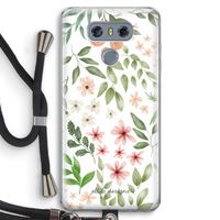 Botanical sweet flower heaven: LG G6 Transparant Hoesje met koord