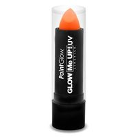 Lippenstift/lipstick - neon oranje - UV/blacklight - 4,5 gram - schmink/make-up   -