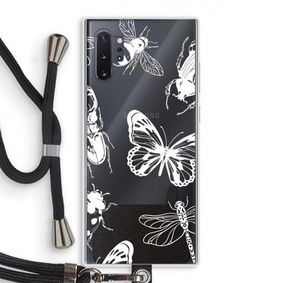 Tiny Bugs: Samsung Galaxy Note 10 Plus Transparant Hoesje met koord