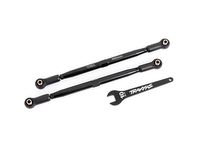 Traxxas - Toe links, 202.5mm (187.5mm center to center) (black) (2) (TRX-7897A)