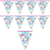 Folat Vlaggenlijn Unicorn - 2x - 10 m - eenhoorn thema - kinderfeestje - versiering