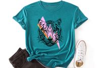 T-shirt met tijgeropdruk - thumbnail