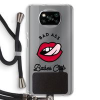 Badass Babes Club: Xiaomi Poco X3 NFC Transparant Hoesje met koord