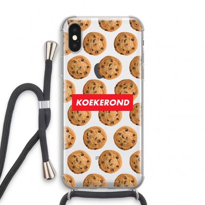 Koekerond: iPhone XS Transparant Hoesje met koord