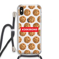 Koekerond: iPhone XS Transparant Hoesje met koord