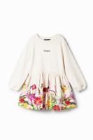 Jurk met bloemen - WHITE - 9/10