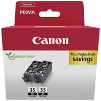 Canon Inktcartridge PGI-35 BK Twin Pack Origineel 2-pack Zwart 1509B029 - thumbnail