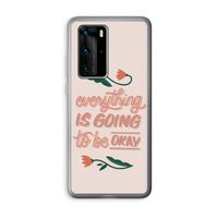 Optimistic flower girl: Huawei P40 Pro Transparant Hoesje