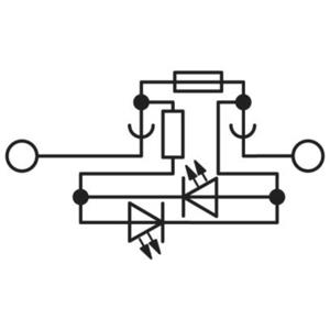 Phoenix Contact 3270203 Zekeringsdoorvoerklem 8.2 mm Push-Lock-veeraansluiting Zwart 50 stuk(s)