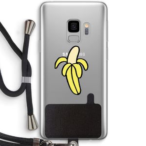 Banana: Samsung Galaxy S9 Transparant Hoesje met koord