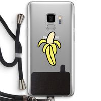 Banana: Samsung Galaxy S9 Transparant Hoesje met koord