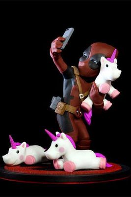 Marvel Q-Fig Diorama Deadpool #unicornselfie 10cm