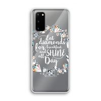Diamonds: Samsung Galaxy S20 Transparant Hoesje