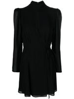 Reformation robe courte Otessa à découpe - Noir