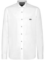 Philipp Plein chemise Skull&Bones en coton - Blanc