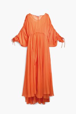 Luchtige lange jurk - ORANGE - XL Luchtige lange jurk - ORANGE - XL