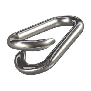 dörner + helmer 4910024 Ketting noodkoppeling 4 mm RVS A2 20 stuk(s)