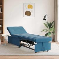 Slaapbank Blauw 67 x 194 x 38 cm Fluweel